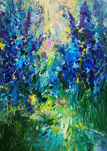 Summer garden IV van Irina Laube, Schilderij te koop op Singulart