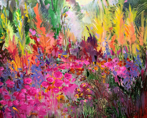 Summer garden VIII di Irina Laube, Pittura in vendita su Singulart