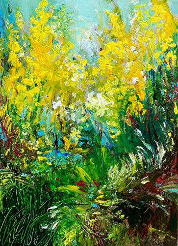 Summer garden III di Irina Laube, Pittura in vendita su Singulart
