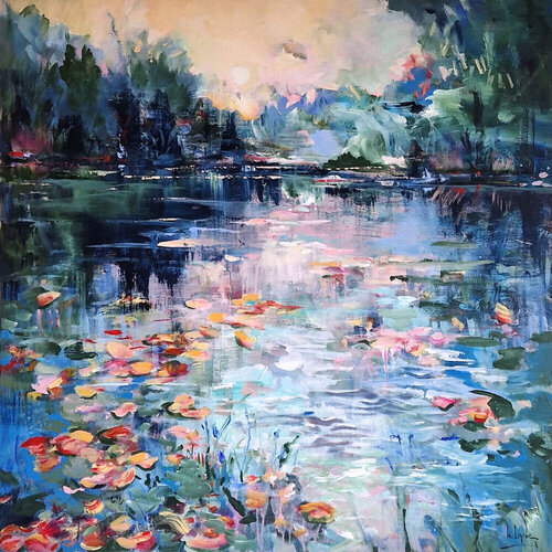 At the pond IV Irina Laube