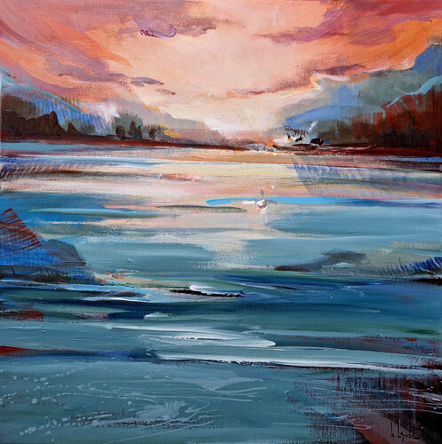 Sunset sky III di Irina Laube, Pittura in vendita su Singulart