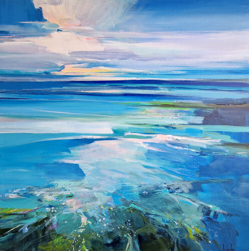 Blue expanses von Irina Laube, Malerei kaufen auf Singulart