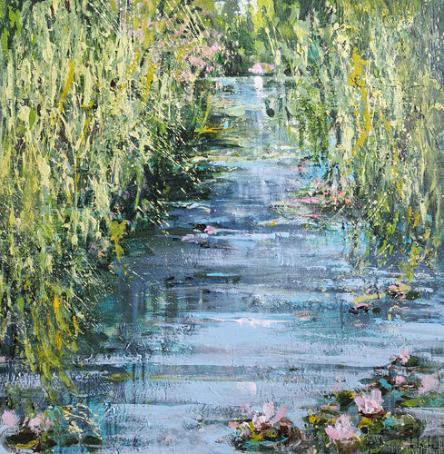 Summer pond II by Irina Laube, Painting for Sale on Singulart