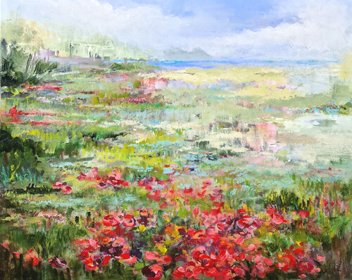 Summer in bloom di Irina Laube, Pittura in vendita su Singulart