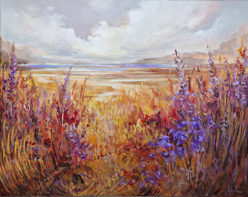 Blooming fields van Irina Laube, Schilderij te koop op Singulart