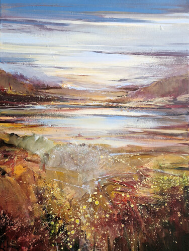 Golden evening van Irina Laube, Schilderij te koop op Singulart