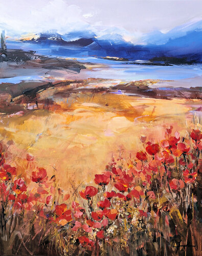 Summer in the mountains III van Irina Laube, Schilderij te koop op Singulart