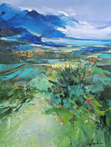 Summer in the mountains IV van Irina Laube, Schilderij te koop op Singulart