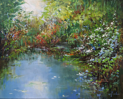 Forest Lake I van Irina Laube, Schilderij te koop op Singulart