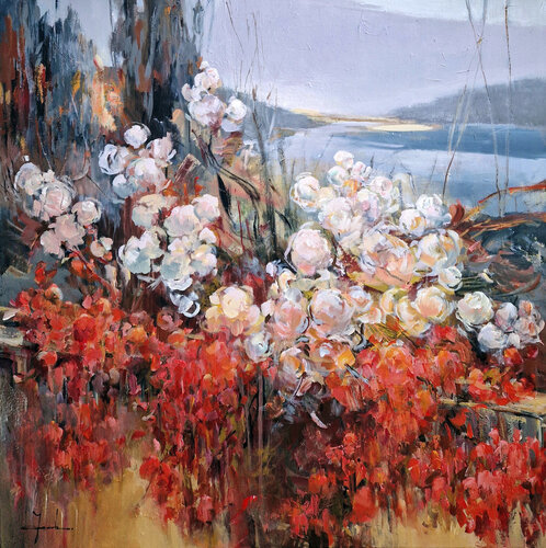 The magic of flowers par Irina Laube, Peinture en vente sur Singulart