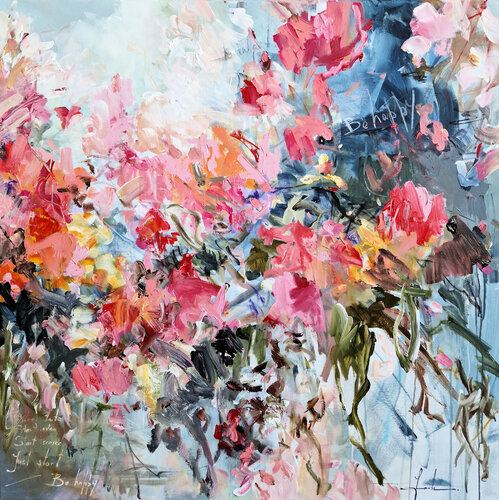 Just Be Happy di Irina Laube, Pittura in vendita su Singulart