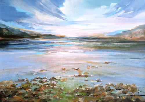 Echoes of a Quiet Shore di Irina Laube, Pittura in vendita su Singulart