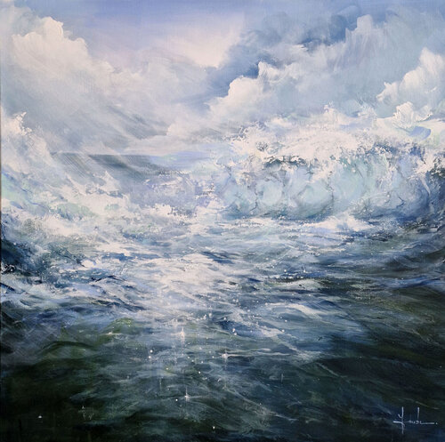 The Sea in full Voice par Irina Laube, Peinture en vente sur Singulart