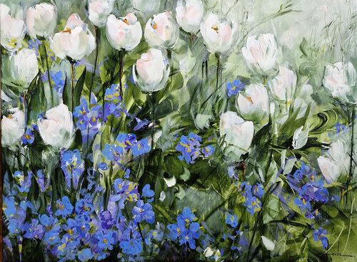 Blooming Harmony by Irina Laube, Painting for Sale on Singulart
