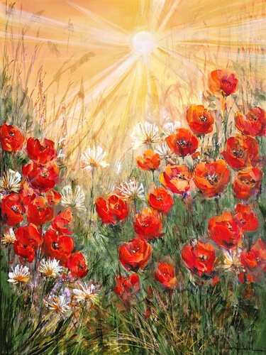 Red Poppies by Irina Laube, Painting for Sale on Singulart