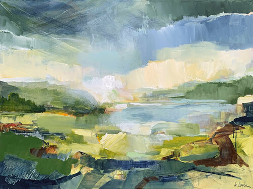 Nordic route I van Irina Laube, Schilderij te koop op Singulart