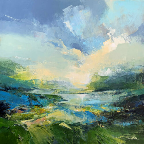 Green summer van Irina Laube, Schilderij te koop op Singulart