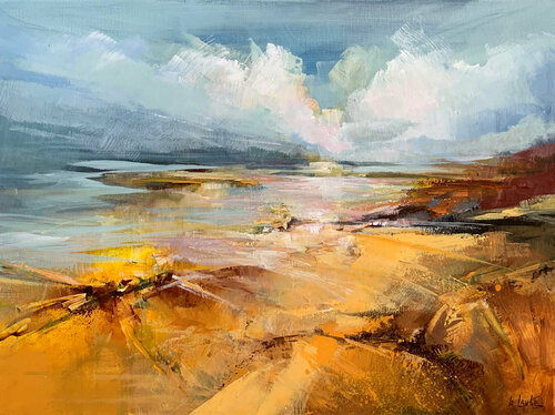 Golden sand van Irina Laube, Schilderij te koop op Singulart