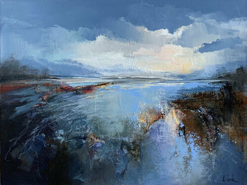 Evening atmosphere van Irina Laube, Schilderij te koop op Singulart