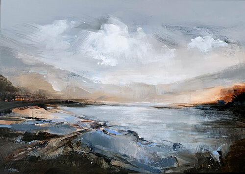 Autumn evening di Irina Laube, Pittura in vendita su Singulart