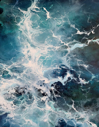 Ocean cubes II van Irina Laube, Schilderij te koop op Singulart