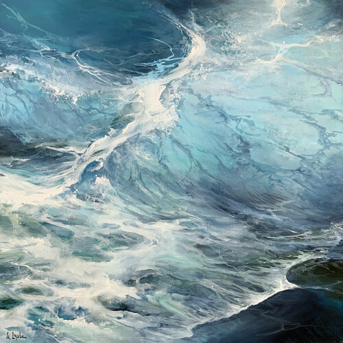 Ocean cubes IV di Irina Laube, Pittura in vendita su Singulart