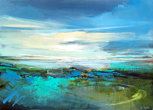 Horizon of calm summer di Irina Laube, Pittura in vendita su Singulart