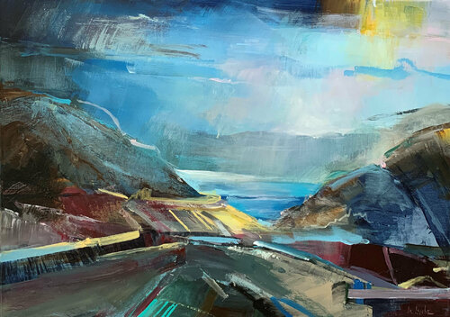 Around the mountain van Irina Laube, Schilderij te koop op Singulart