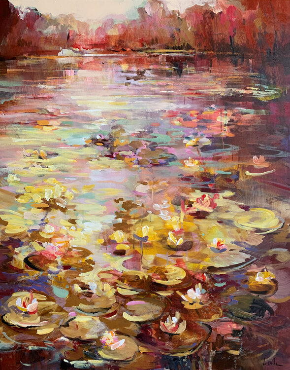 At a pond Irina Laube