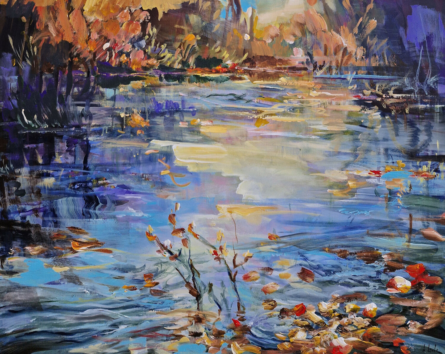 At the pond V Irina Laube