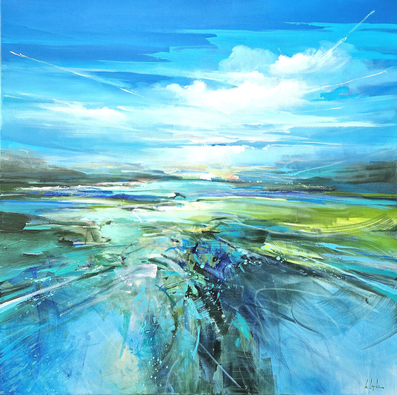 Energy of the morning Irina Laube Originalgemälde zu verkaufen