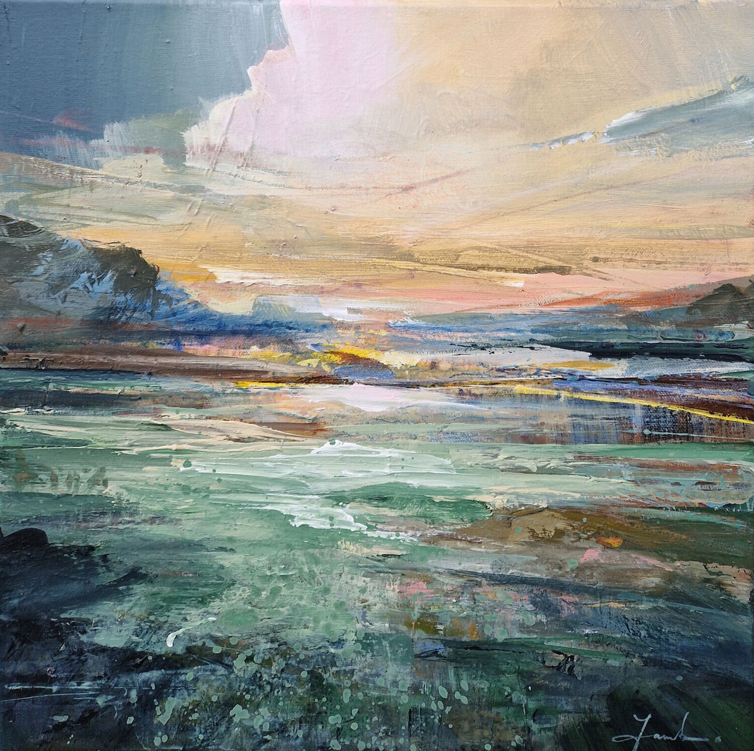 Sunset by the lake Irina Laube