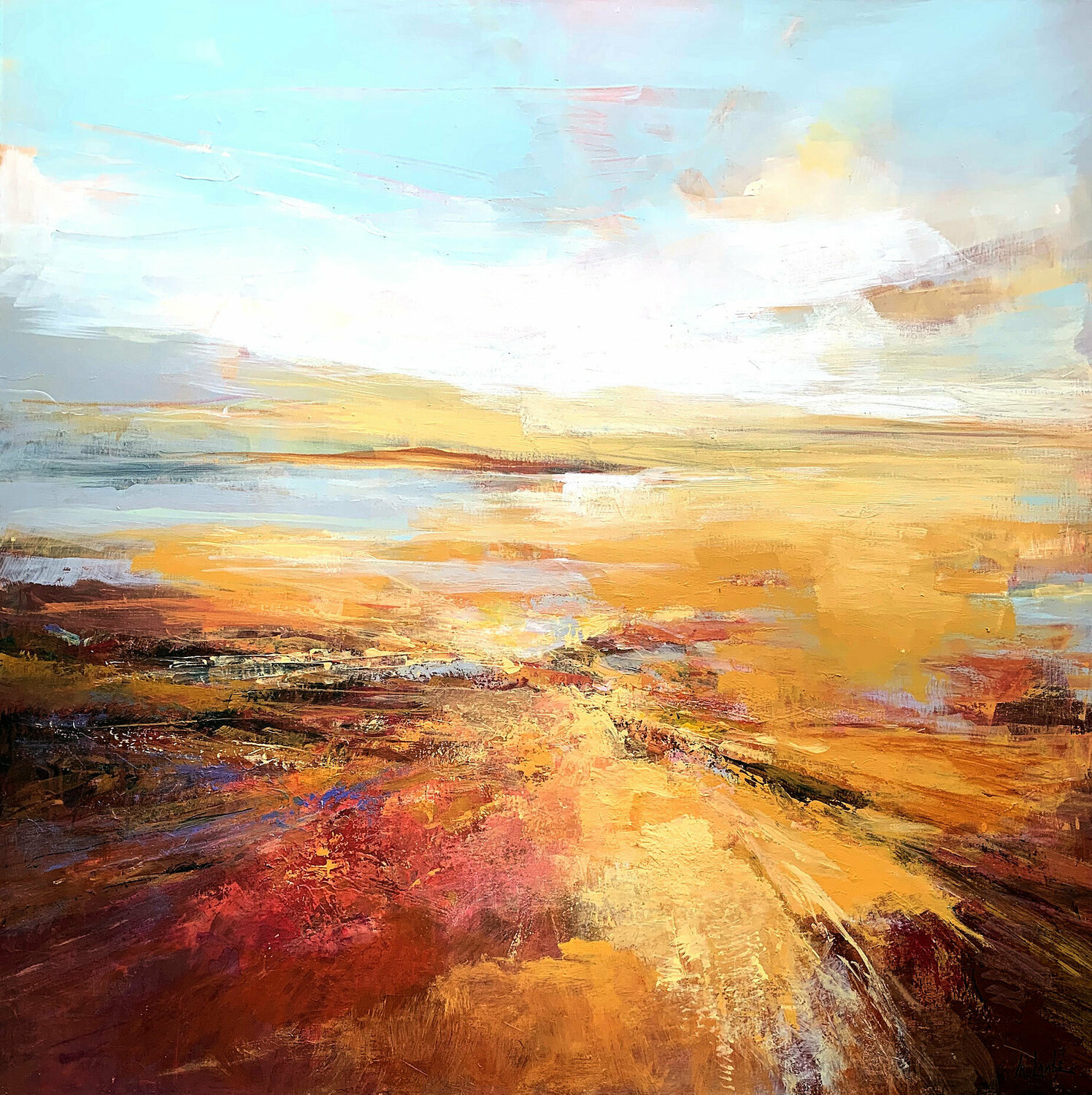 Von der Sonne überflutet Irina Laube