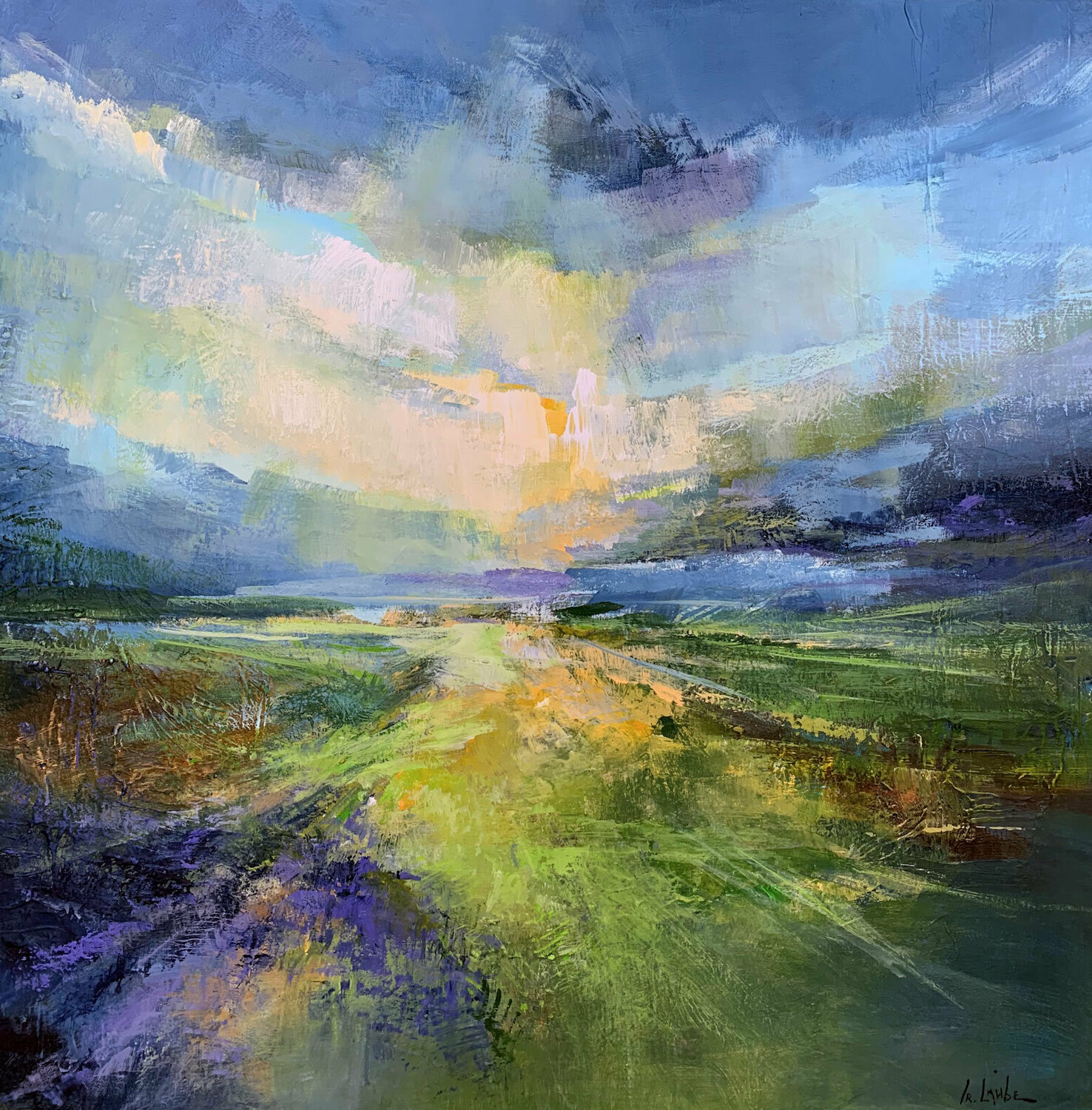 Sun behind the clouds Irina Laube