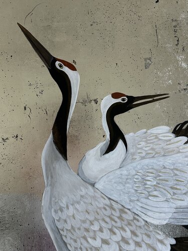 The Cranes Tsuru de Margarita Kunizheva, Pintura a la venta en Singulart