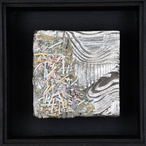 O.T. aus dem Zyklus "Cashcow: Goldene und Silberne Transformation" van Thomas Girbl, Schilderij te koop op Singulart