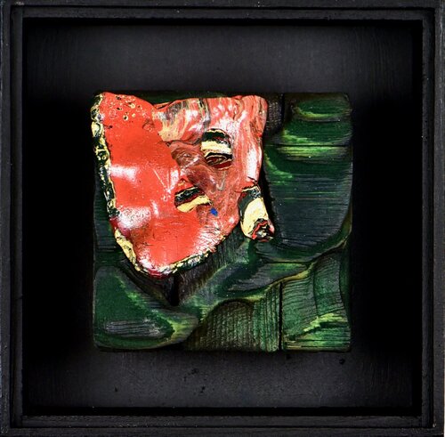 "O.T. aus dem Zyklus Secrets of Fire" van Thomas Girbl, Schilderij te koop op Singulart