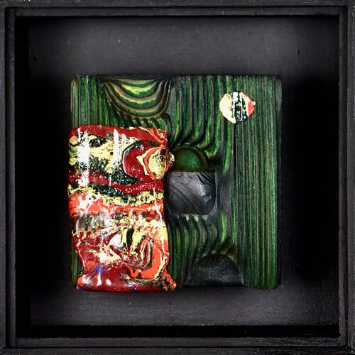 "O.T. aus dem Zyklus Secrets of Fire" van Thomas Girbl, Schilderij te koop op Singulart