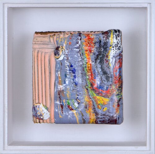 "O.T. aus dem Zyklus Secrets of Fire" van Thomas Girbl, Schilderij te koop op Singulart