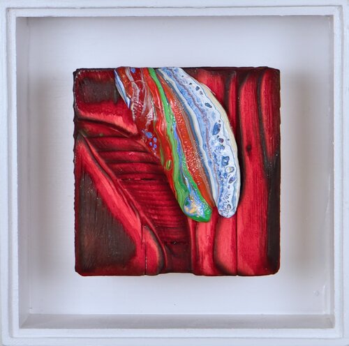 "O.T. aus dem Zyklus Secrets of Fire" van Thomas Girbl, Schilderij te koop op Singulart