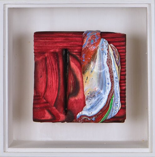 "O.T. aus dem Zyklus Secrets of Fire" van Thomas Girbl, Schilderij te koop op Singulart