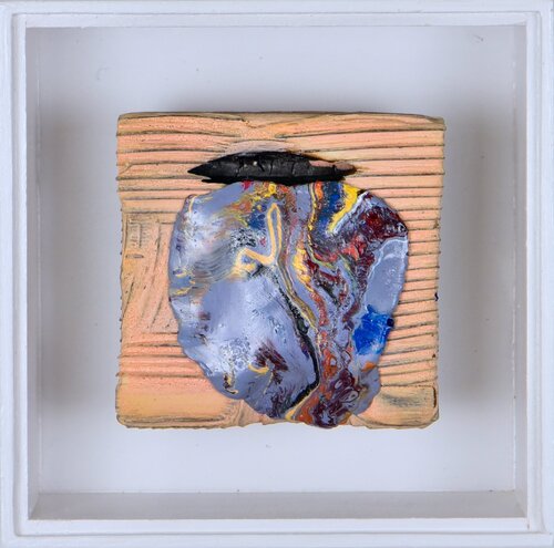 "O.T. aus dem Zyklus Secrets of Fire" van Thomas Girbl, Schilderij te koop op Singulart