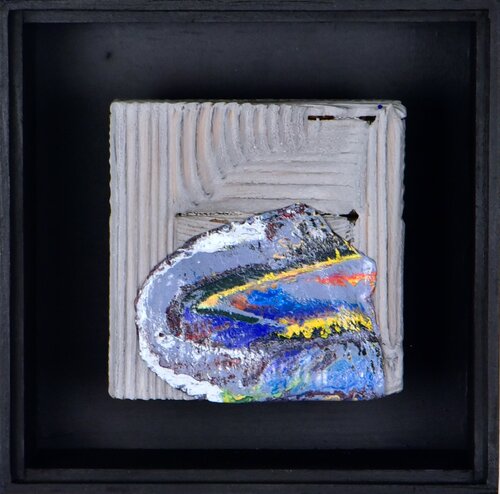 "O.T. aus dem Zyklus Secrets of Fire" van Thomas Girbl, Schilderij te koop op Singulart