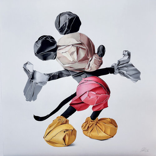 Mickey Origami (Limited Edition) di Alessandro Paglia, Stampa in vendita su Singulart