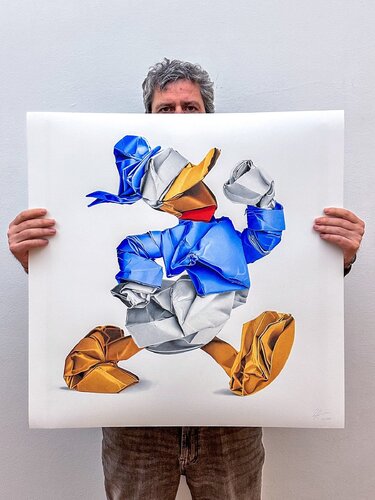 Donald Duck Origami (Limited Edition) di Alessandro Paglia, Stampa in vendita su Singulart