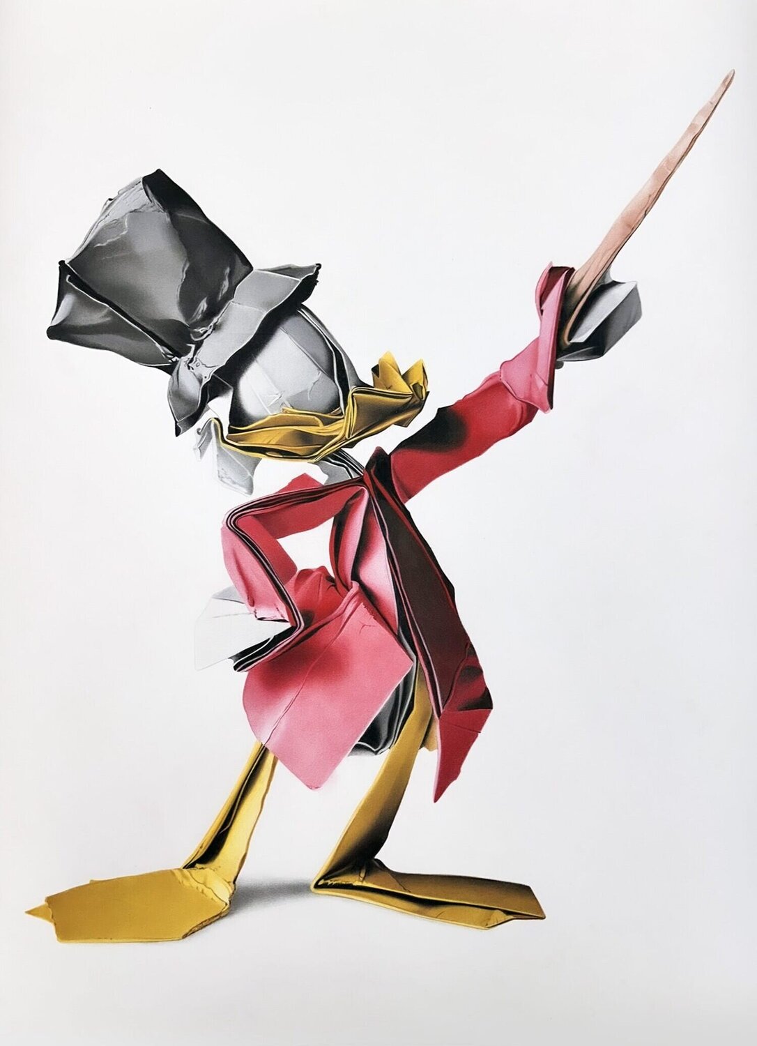 Scrooge McDuck Origami (Limited Edition) Alessandro Paglia Druck zu verkaufen