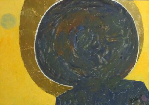 "Rene magritte planet" van Kyrylo Bondarenko, Schilderij te koop op Singulart