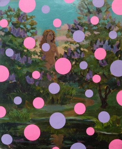 "Yayoi Kusama Woman" von Kyrylo Bondarenko, Malerei kaufen auf Singulart
