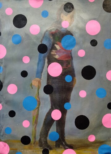"Yayoi Kusama rain" von Kyrylo Bondarenko, Malerei kaufen auf Singulart
