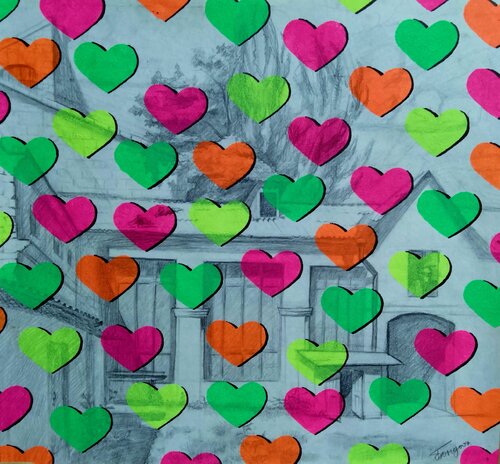 "Odesa Courtyard" van Kyrylo Bondarenko, Schilderij te koop op Singulart